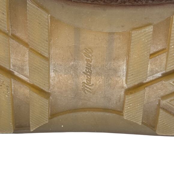 Madewell The Toasty Chelsea Boot Women's 8 Faux Shearling Pull On Brown Chunky - Picture 9 of 10